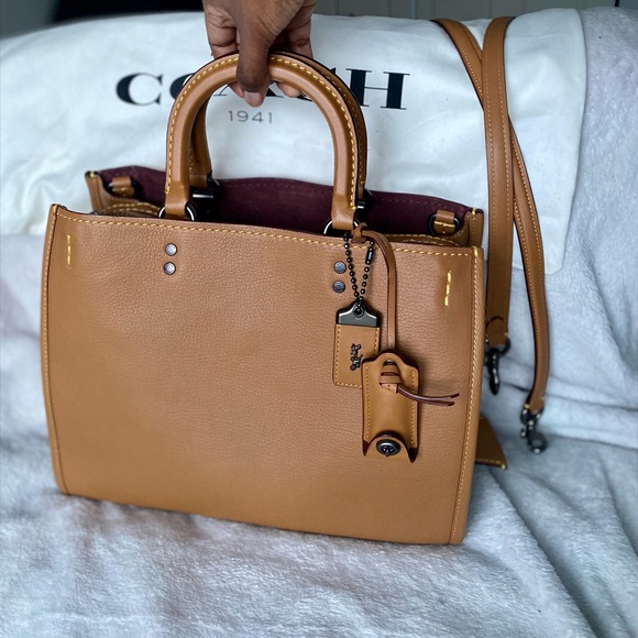 Coach Handbags - Coach Rogue 30 Saddle/Tan Brown